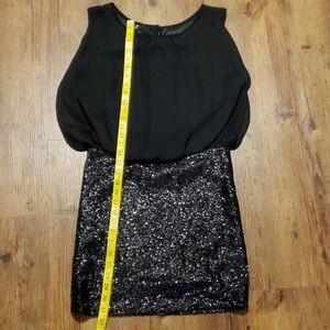 Miss me MM Couture black sleeveless sequined dress